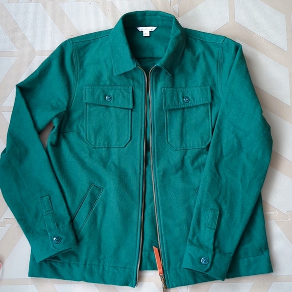 LL.Beans Signature Chamois Zip Shirt/Jacket: Women Medium - Picture 2 of 10